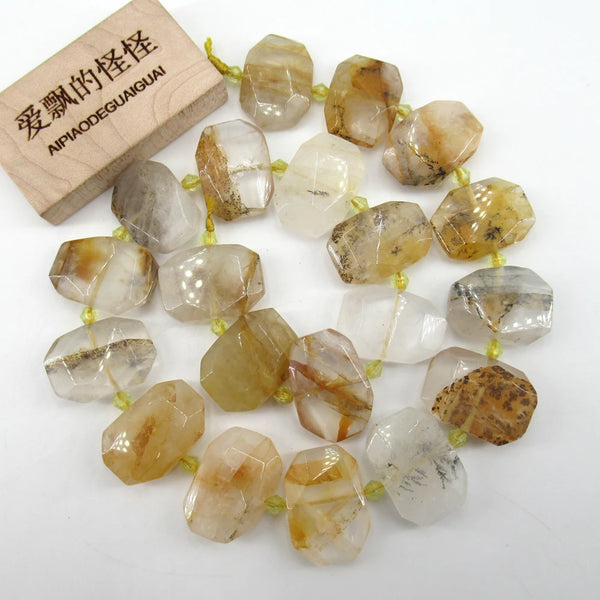 Gold Yellow Rock Quartz Beads-ToShay.org