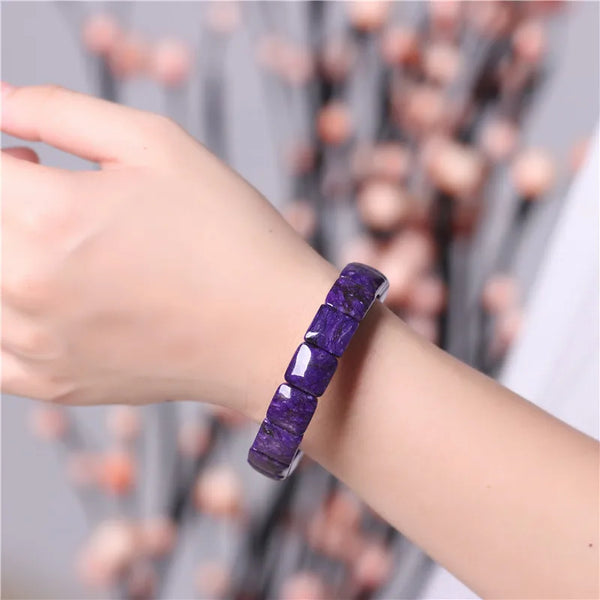 Purple Charoite Bracelet-ToShay.org