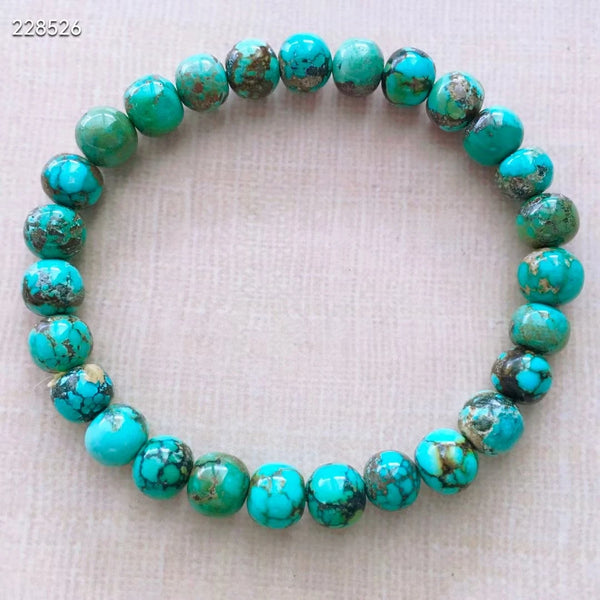 Green Turquoise Bead Bracelet-ToShay.org