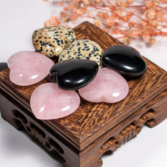 Mixed Quartz Crystal Heart-ToShay.org
