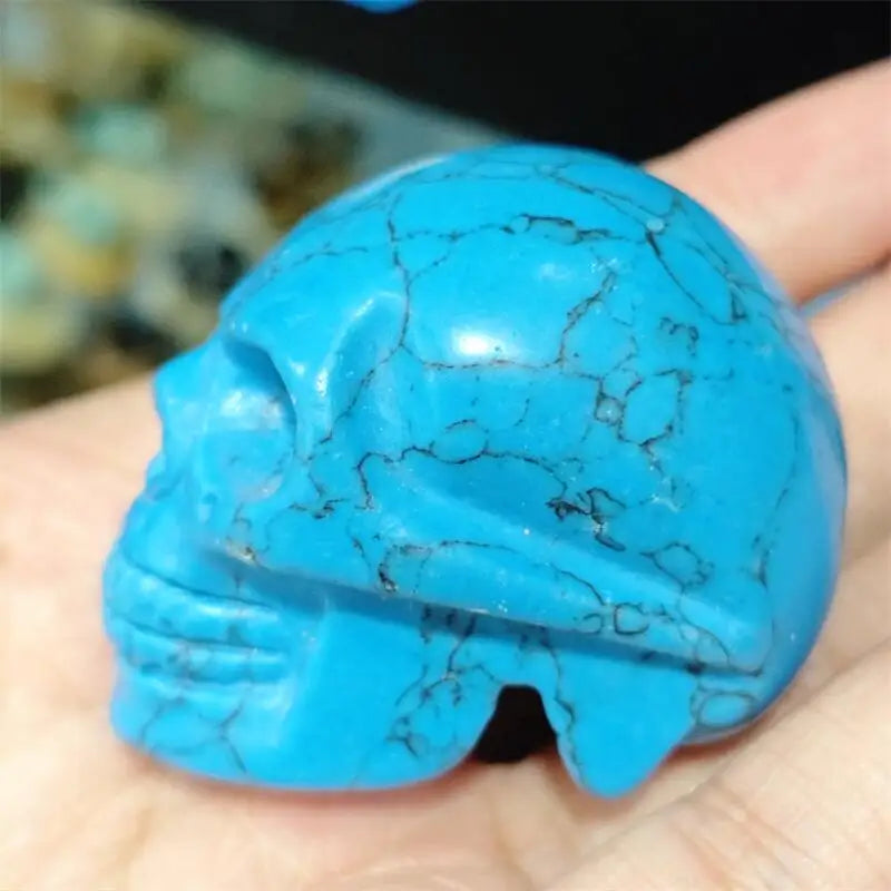 Blue Howlite Skull-ToShay.org