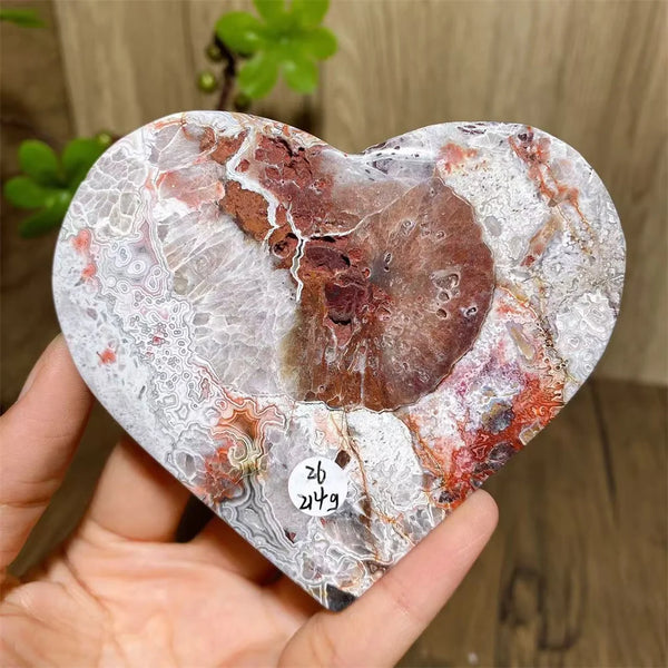 Red Agate Geode Hearts-ToShay.org