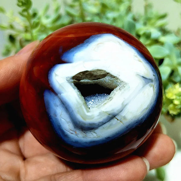 Red Agate Crystal Ball-ToShay.org
