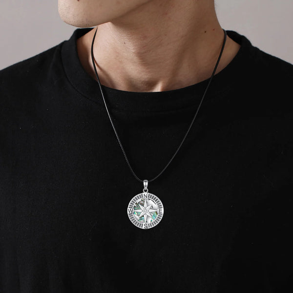 Silver Compass Pendant-ToShay.org