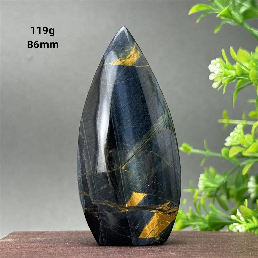Blue Tiger Eye Stone Torch-ToShay.org