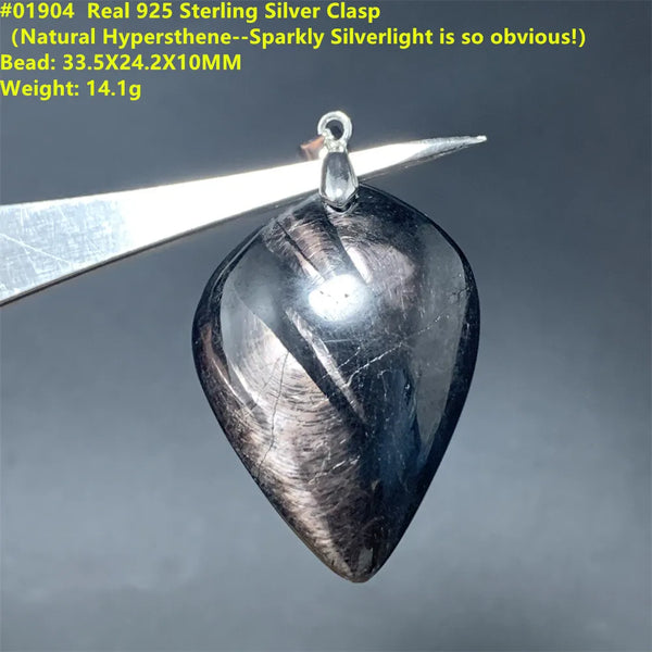 Black Hypersthene Pendant-ToShay.org