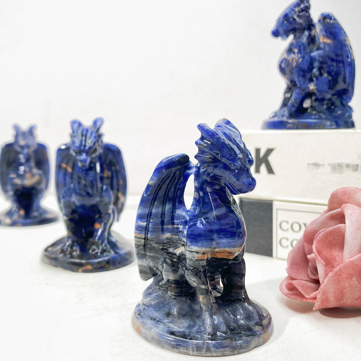 Blue Sodalite Flying Dragon-ToShay.org