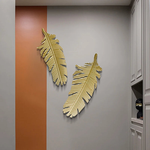 Gold Leaf Iron Wall Art-ToShay.org