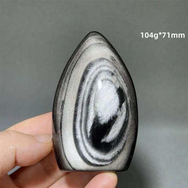Silver Obsidian Torch-ToShay.org