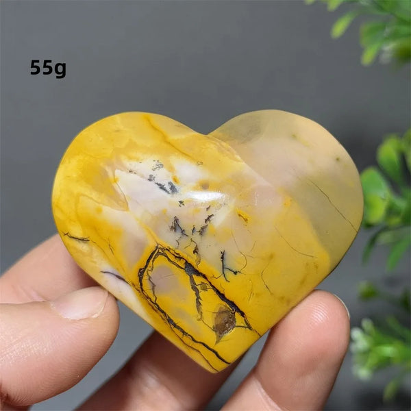 Yellow Mookaite Heart-ToShay.org