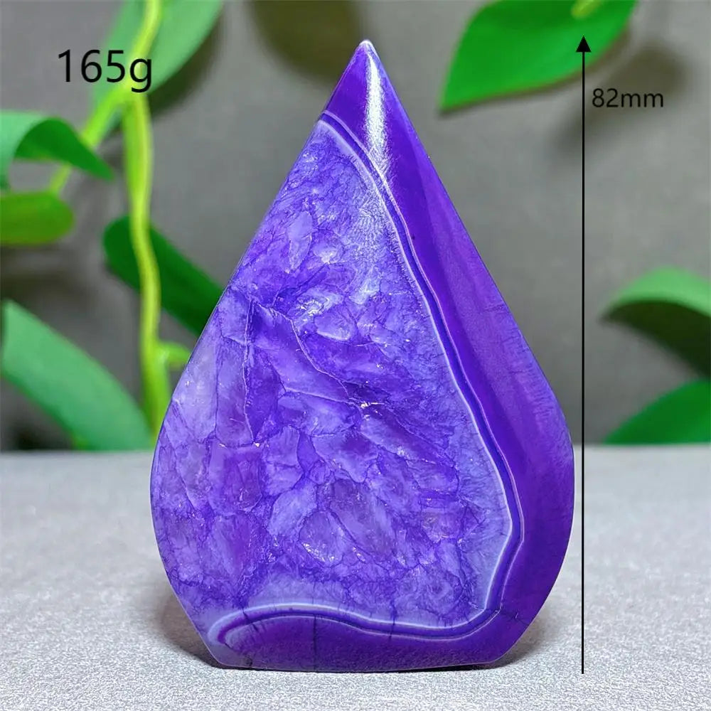 Violet Striped Agate Flame-ToShay.org