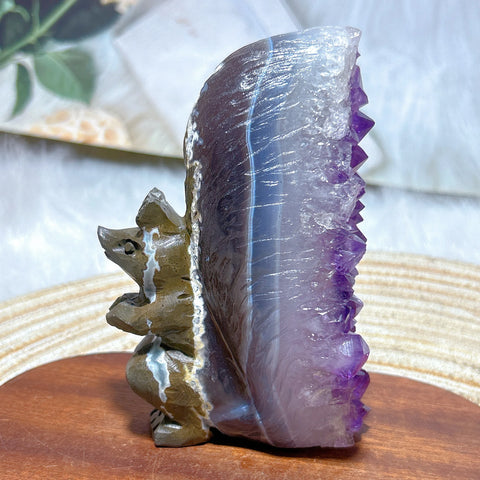Purple Amethyst Squirrel Cluster-ToShay.org