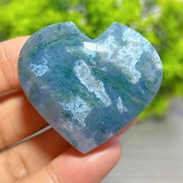 Green Moss Agate Heart-ToShay.org