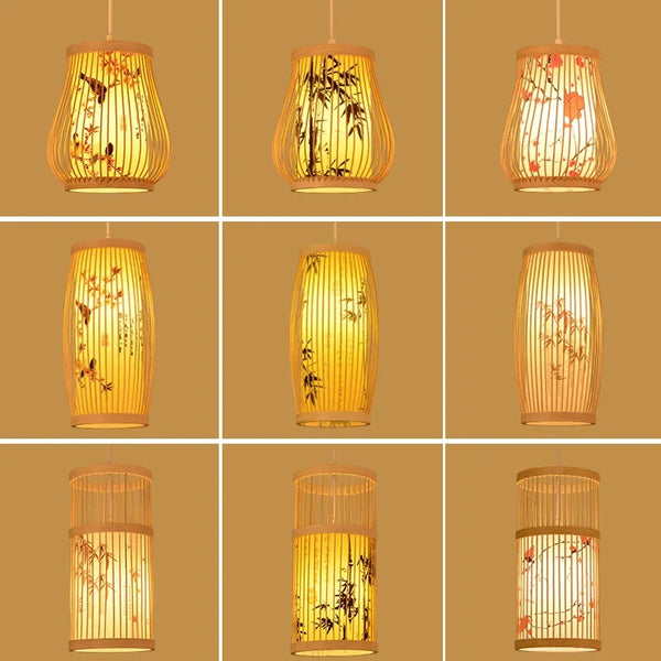 Bamboo Pendant Lamp-ToShay.org