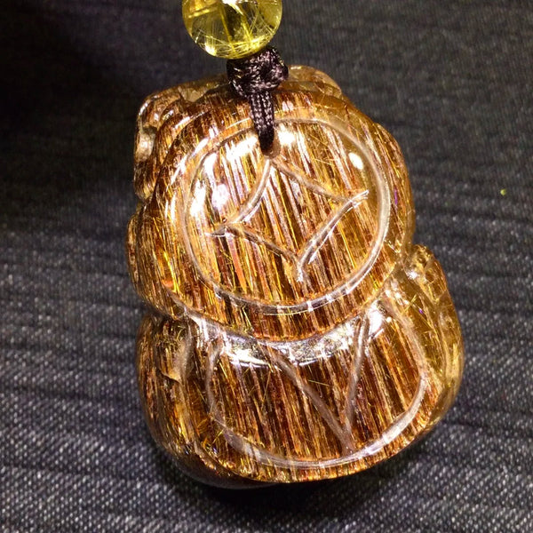 Copper Rutilated Quartz Pendant-ToShay.org