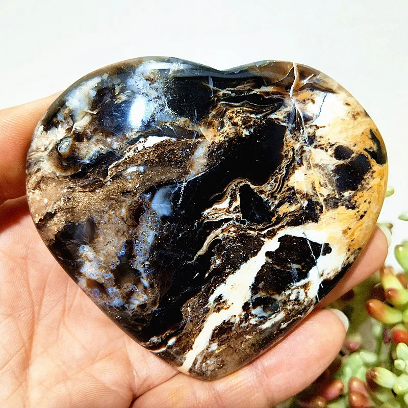 Grey Opal Crystal Heart-ToShay.org