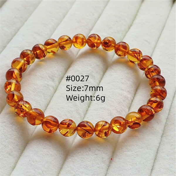 Yellow Amber Bead Bracelet-ToShay.org