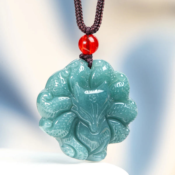 Blue Jade Nine-Tailed Fox-ToShay.org