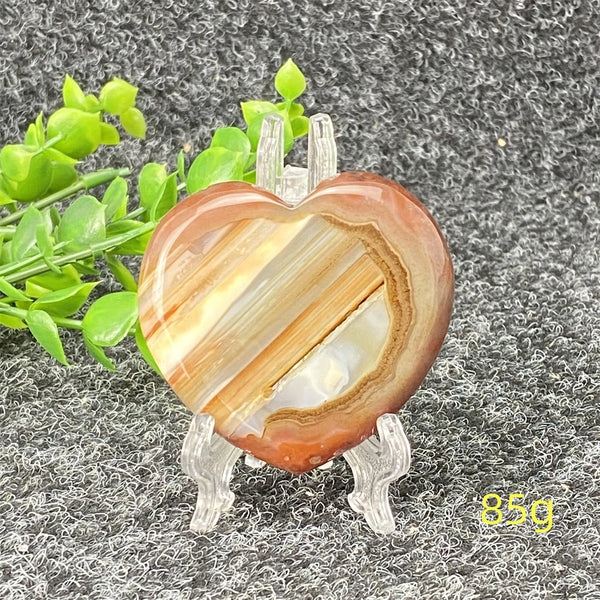 Red Agate Geode Heart-ToShay.org