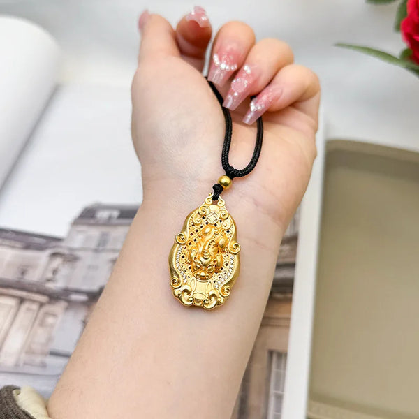 Gold Xiangyun Pendant-ToShay.org