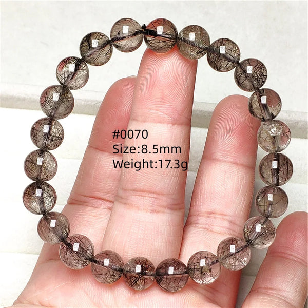 Black Rutilated Quartz Bracelet-ToShay.org