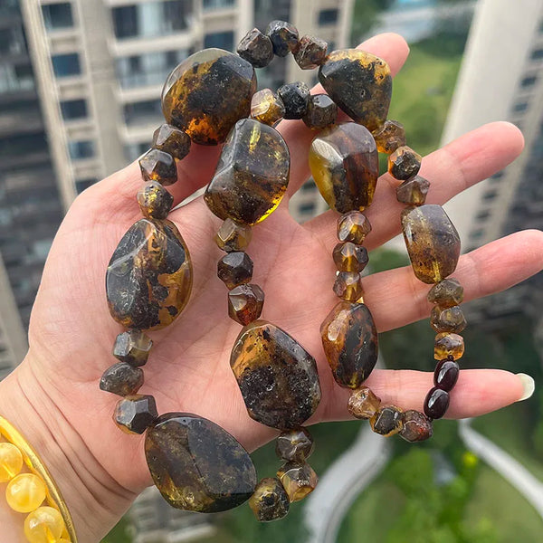 Yellow Amber Necklace-ToShay.org