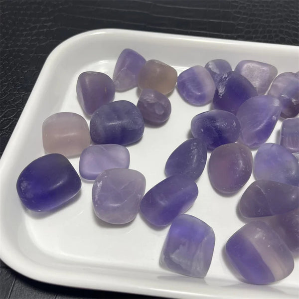 Purple Fluorite Palm Stone-ToShay.org