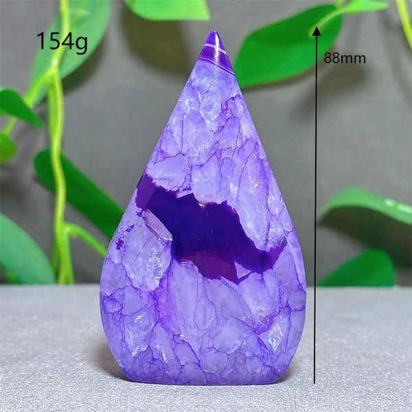 Violet Striped Agate Flame-ToShay.org