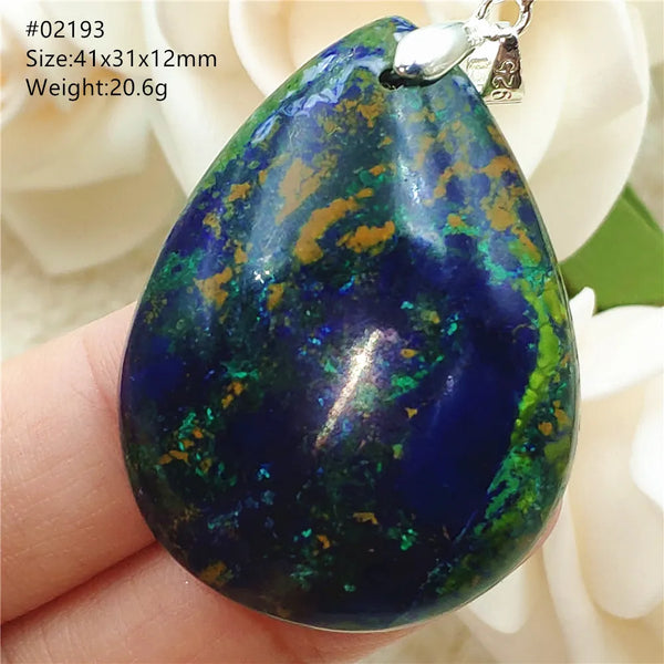 Blue Azulite Pendant-ToShay.org