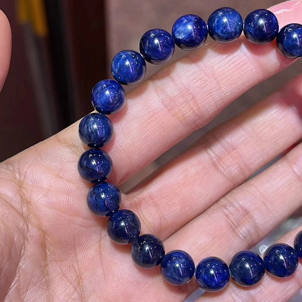 Blue Sugilite Bead Bracelet-ToShay.org