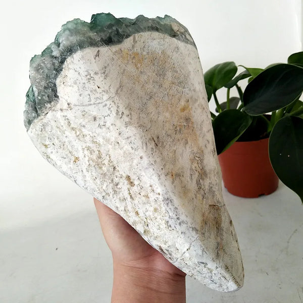 Green Fluorite Crystal Flower-ToShay.org