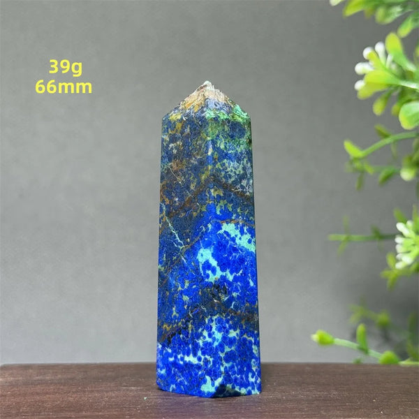 Blue Azurite Wand-ToShay.org