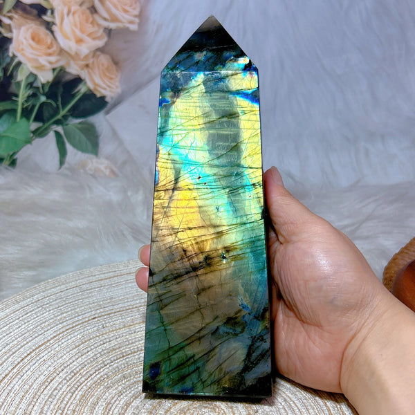 Blue Labradorite Tower Point-ToShay.org