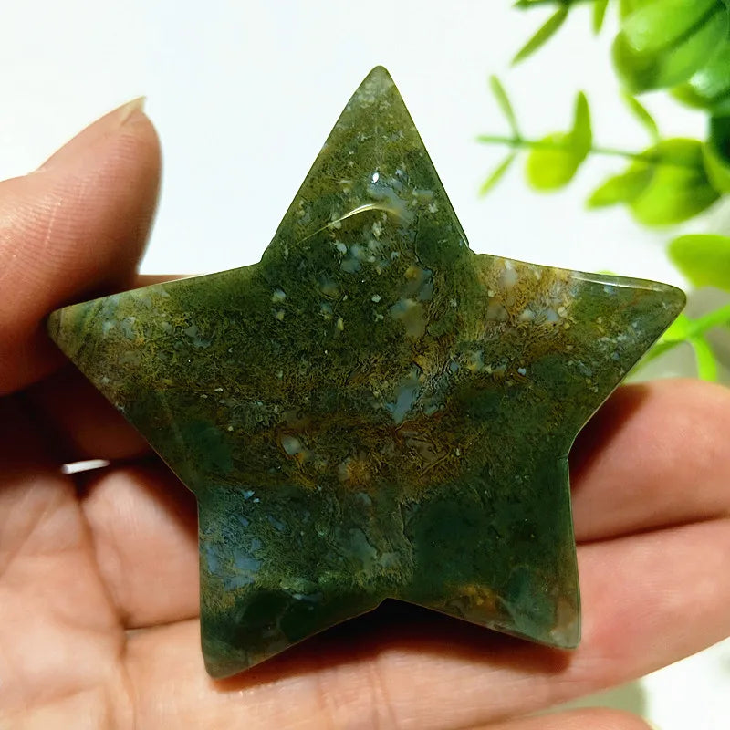 Green Moss Agate Star-ToShay.org
