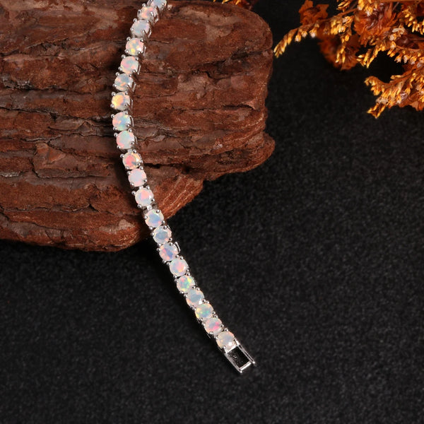 White Opal Bracelet-ToShay.org