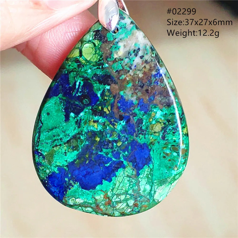 Blue Azulite Pendant-ToShay.org