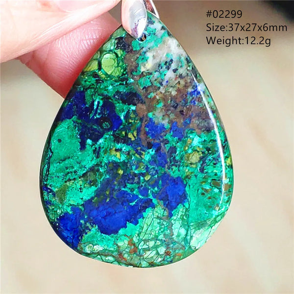 Blue Azulite Pendant-ToShay.org