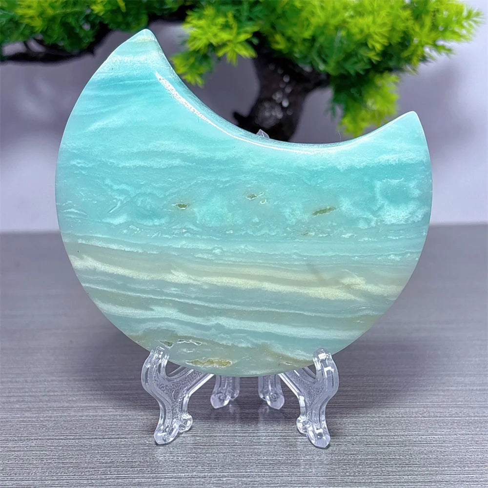 Blue Calcite Moon-ToShay.org