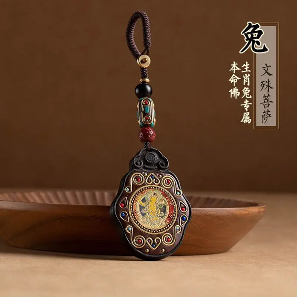 Black Ebony Saint Pendant-ToShay.org