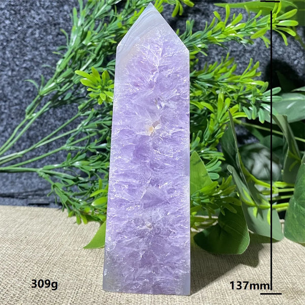 Purple Amethyst Agate Tower-ToShay.org
