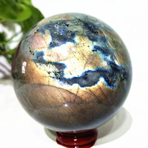 Yellow Labradorite Crystal Ball-ToShay.org