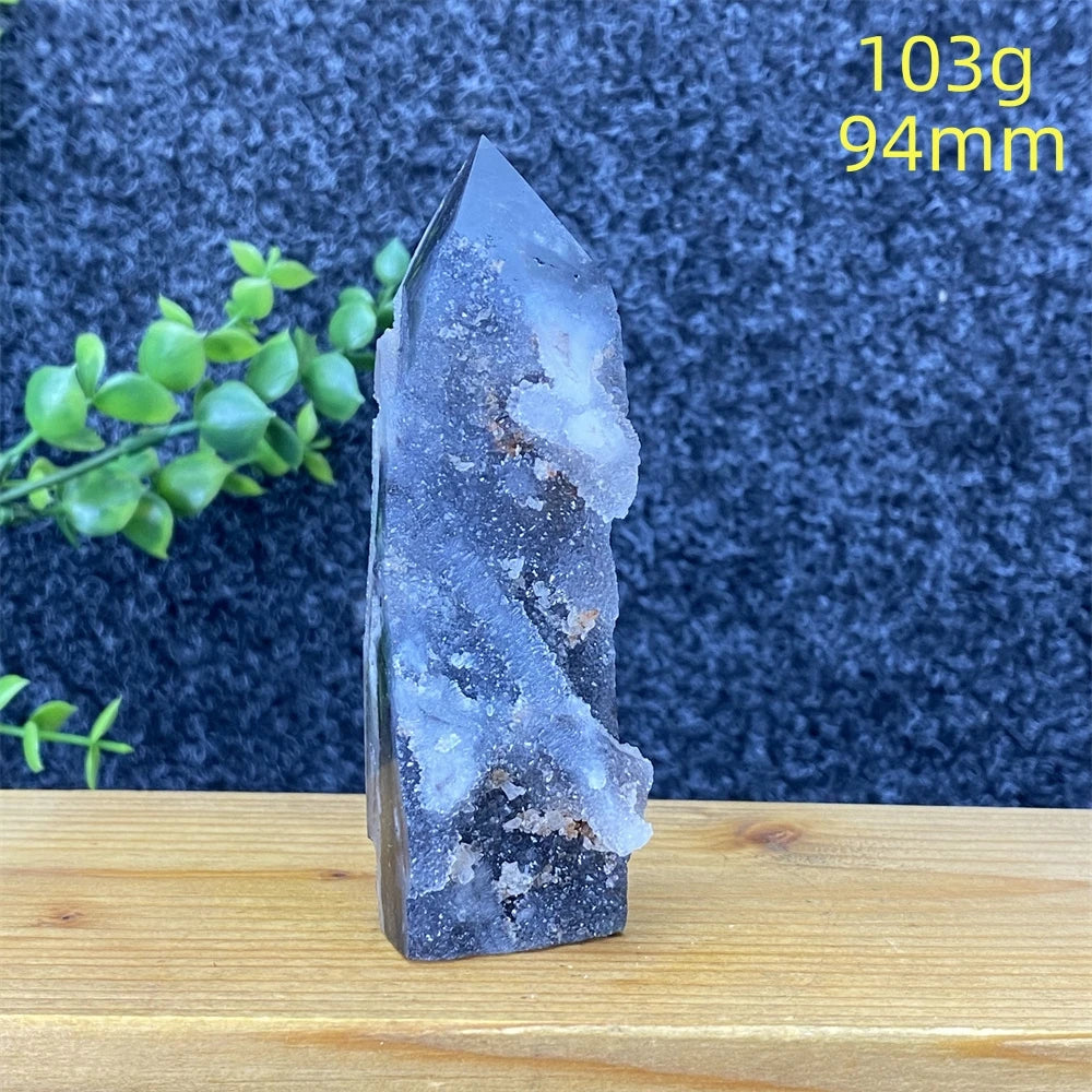 Purple Sphalerite Geode Tower-ToShay.org