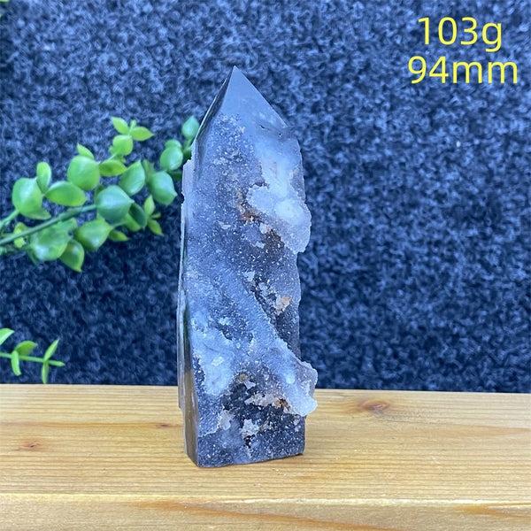 Purple Sphalerite Geode Point-ToShay.org