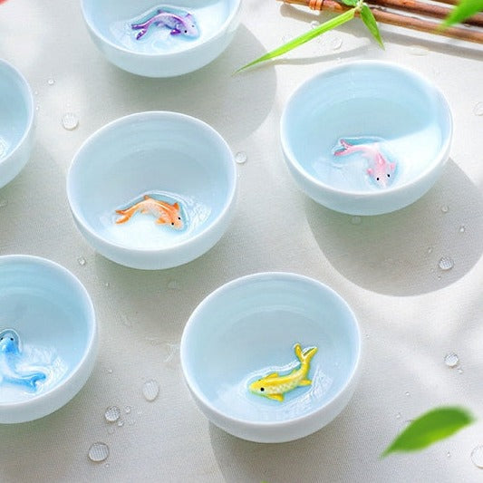 Goldfish Tea Cups-ToShay.org