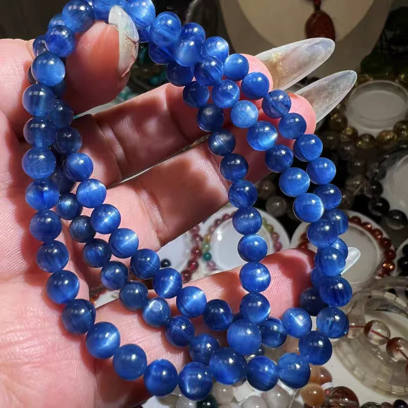 Blue Kyanite Wrap Bracelet-ToShay.org