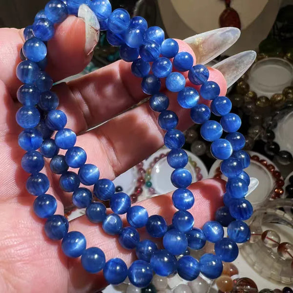 Blue Kyanite Wrap Bracelet-ToShay.org