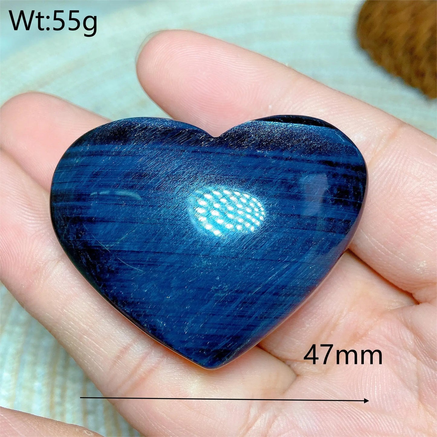 Blue Tiger Eye Heart-ToShay.org