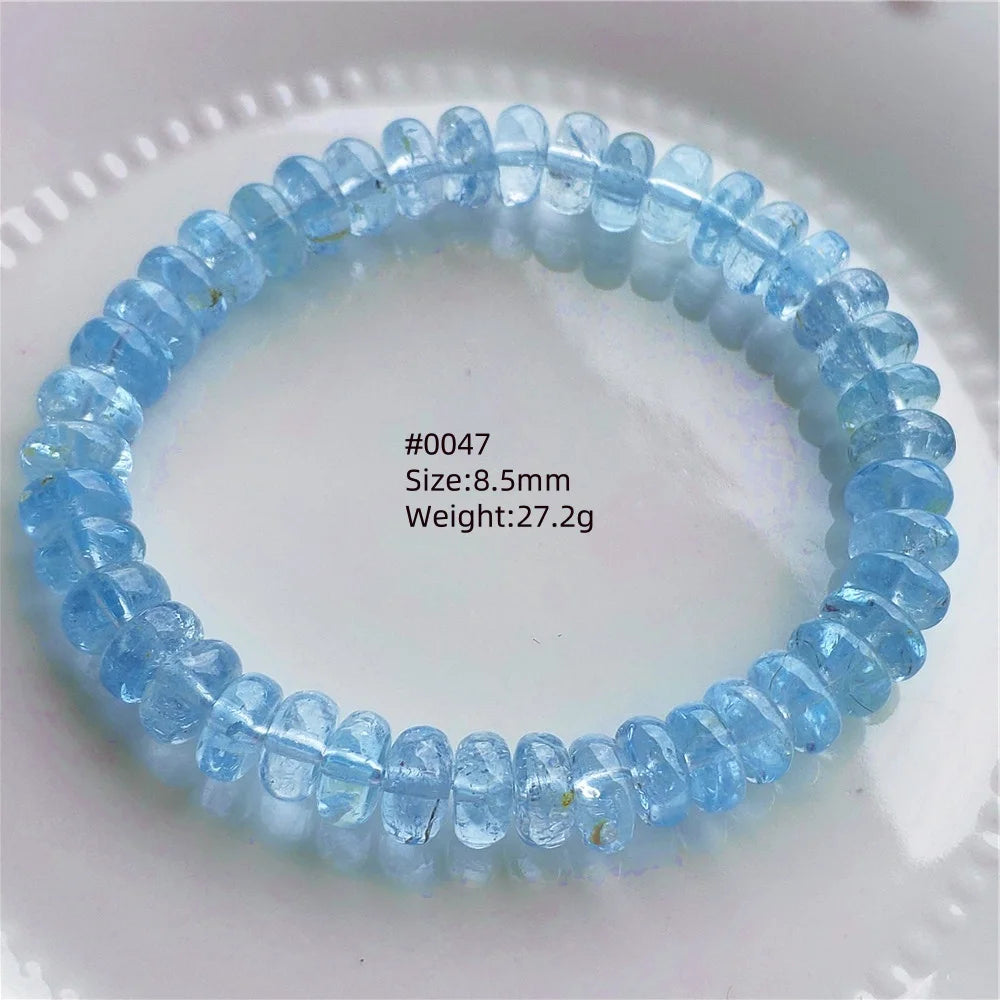 Blue Topaz Abacus Bead Bracelet-ToShay.org
