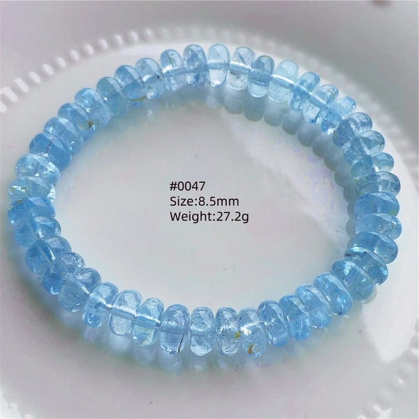 Blue Topaz Abacus Bead Bracelet-ToShay.org
