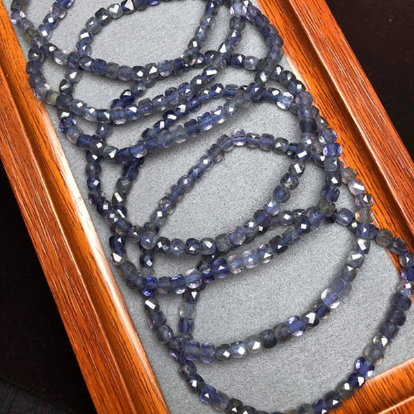 Blue Cordierite Lolite Bracelet-ToShay.org